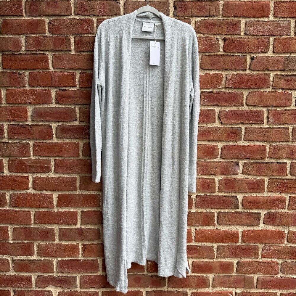 Kashwere Women's Cozy Open-Front Long Cardigan kashease robe ocean XS/S NWT